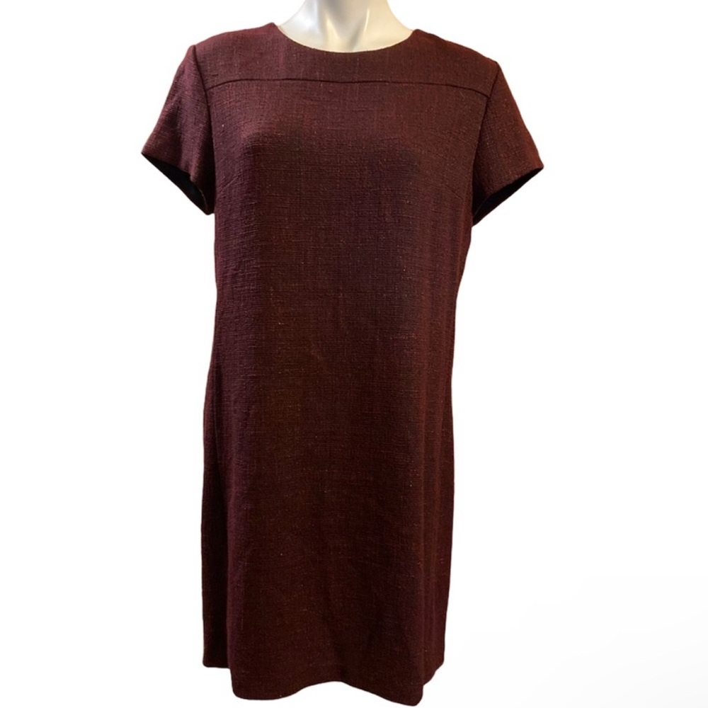 Banana republic red tweed shift style dress.